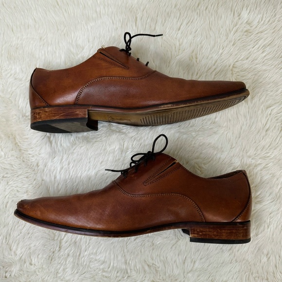ALDO Men’s Brown Leather Dress Shoe - Picture 8 of 10